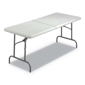 Iceberg Indestructable Classic Folding Table, Rectangular Top, 300 Lb Capacity, 48 X 24 X 29, Charcoal freeshipping - TVN Wholesale